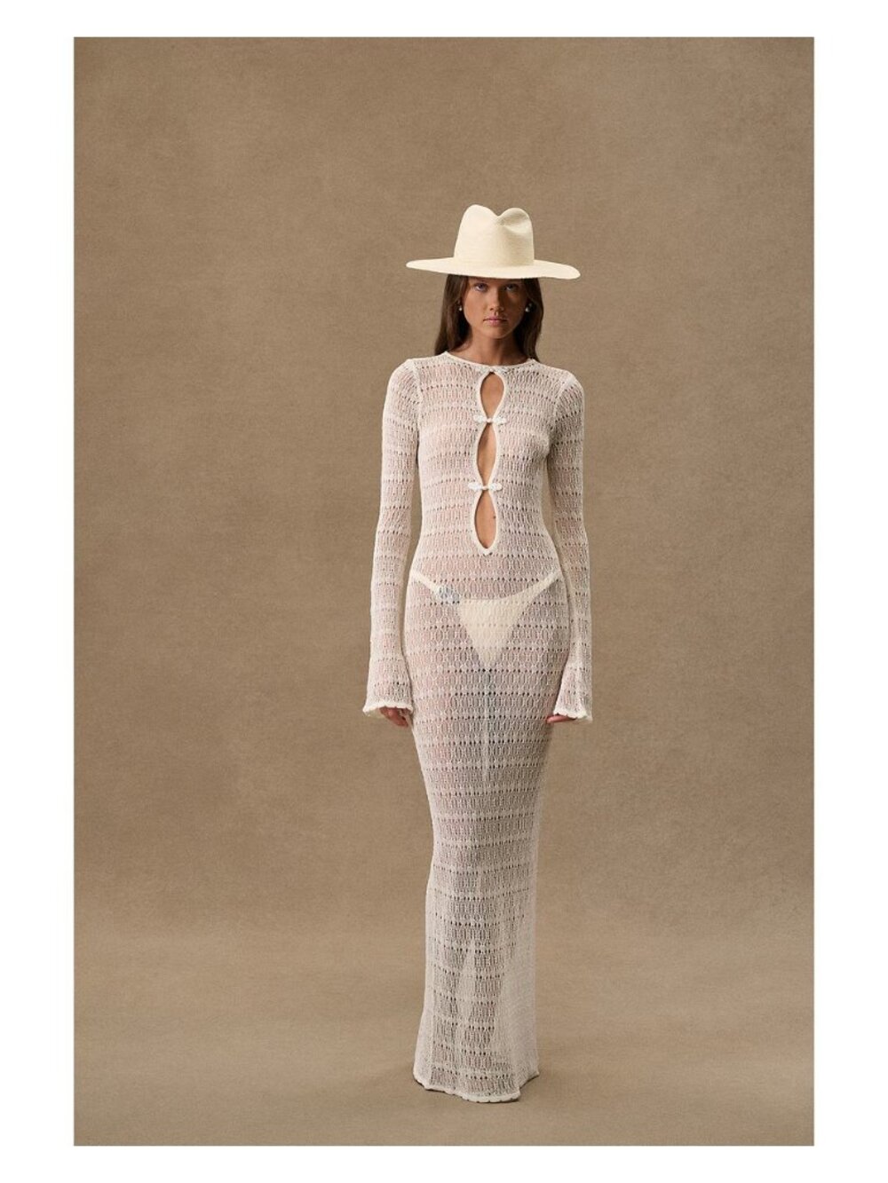 Janessa Leone for FWRD Capri Hat Natural M NWT $297 - Picture 4 of 4